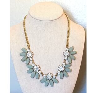 J. Crew Sage Rhinestone Statement Necklace